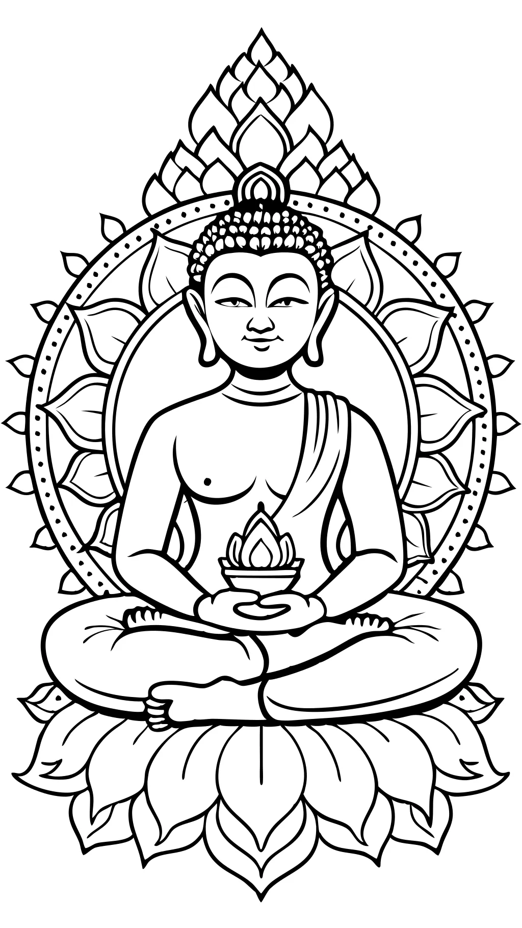 buddha coloring page